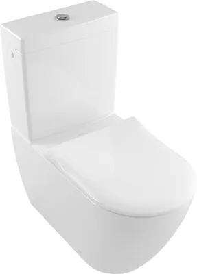 Produktbild von Villeroy & Boch Tiefspül-WC spülrandlosf Kombi 2.0 5617R0 370x700mm Oval Weiß Alpin