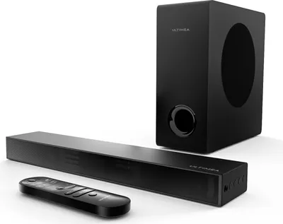 Zdjęcie produktu dla ULTIMEA Soundbar do telewizorów, BassMAX, głośnik 5.3 Bluetooth PC Sound Bar TV, współpracuje z HDMI/Optical, Ultra-Slim Nova S40 Series