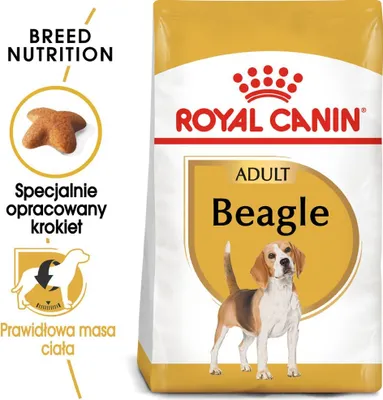 Zdjęcie produktu dla Royal Canin Beagle Adult, Dorosły, Beagle, Średnie (11 - 25 kg), Kukurydza, Drób, 12 kg