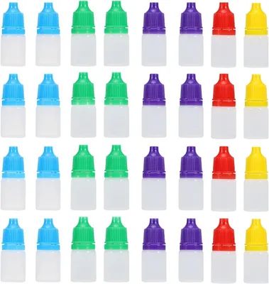 Produktbild von 50 Stück Pipettenflasche 200ml aus Kunststoff mit Separater Verpackung und Tropfverschluss für Malzubehör und Pigmentaufbewahrung