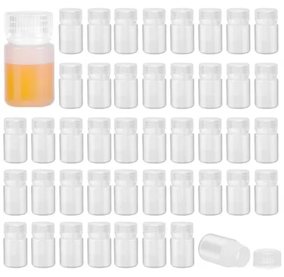 Immagine prodotto di Set di 48 flaconi da viaggio – Flaconi in plastica senza perdite – Capacità di 30 ml (1 oz) con tappi a vite – Ideali per cosmetici/profumi – Pratici per i viaggi – Compatte e leggere – Flaconi per cosmetici
