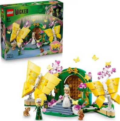 Produktbild von LEGO Wicked Glindas Hochzeitstag - Kreatives Spielzeug mit 2 Minifiguren & 2 beweglichen Schmetterlingsfiguren mit Zubehör – Kinder Geschenk für Mädchen, Jungen & Filmfans ab 8 Jahren - 75688