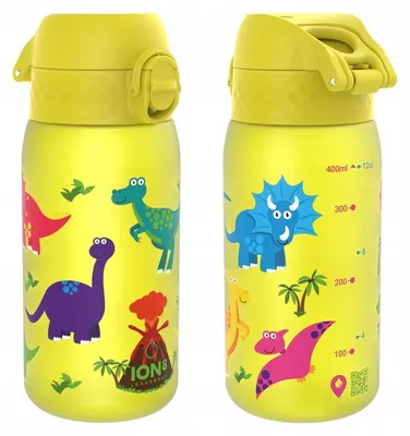 Produktbild von Ion8 Trinkflasche 350 Ml Dinosaurier Gelb