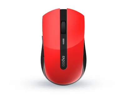 Produktbild von Rapoo 7200M, Beidhändig, RF Wireless + Bluetooth, Rot