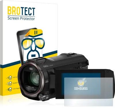 Produktbild von 2x Für Panasonic HC-V777 Schutzfolie BROTECT Displayschutz Display Schutz Folie Klar Transparent
