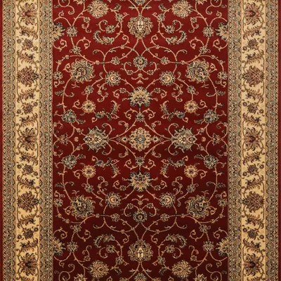 Produktbild von Orientteppich mit traditionellem Medaillon-Muster - elegant und zeitlos für Wohnzimmer und Schlafzimmer, Größe: 240 x 340 cm, Farbe: Rot-2