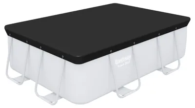 Zdjęcie produktu dla Bestway 58442 / 24, Pokrywa bezpieczeństwa basenu, Nad basenem naziemnym, Prostokątny, Czarny, Bestway 2.82 m x 1.96 m (9 ft. 3 in. x 6 ft. 5 in.) rectangular frame pools, 1790 mm
