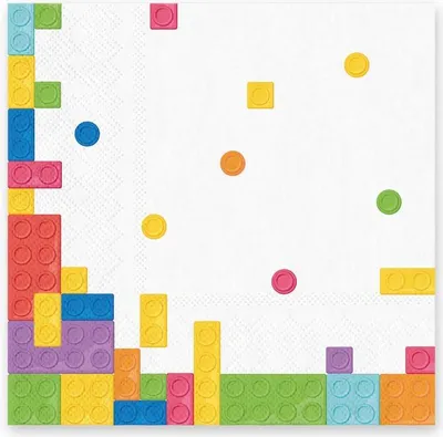 Obrázek produktu pro Bloky ubrousků na narozeninovou oslavu 33x33cm 10ks.