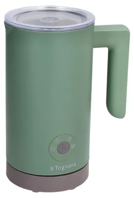 Image de Mousseur à lait électrique, vert sauge, plastique/acier inoxydable