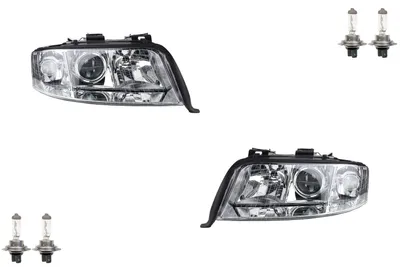 Obrázok produktu pre Johns, halogénové svetlomety vhodné pre Audi A6 4B 01-05 s H7 H7 set ľavý pravý