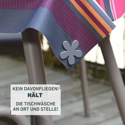 Produktbild von Tischtuchbeschwerer Blume, magnetisch - 4 Stück