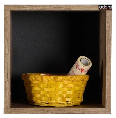 Wandablage helle Walnuss 33x33x19 cm Melamin-Spanplatte