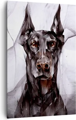 Produktbild von Bild auf Leinwand - Leinwandbild - Einteilig - Hund Abstraktion - 80x120cm - Wand Bild - Wanddeko - Wandbilder - Leinwanddruck - Wanddekoration - Leinwand bilder - Wandbild - PA80x120-3999