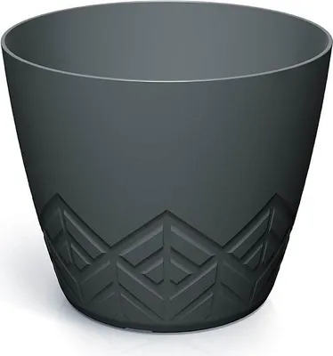 Produktbild von ARECO Blumentopf 19,8 cm - Farbe: anthrazit