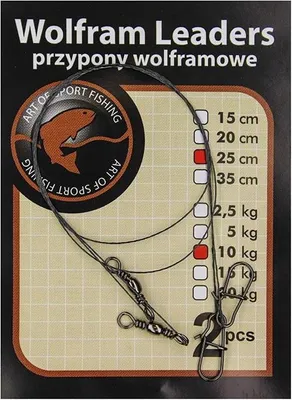 Obrázok produktu pre Jaxon vlasec na prívlač wolfram 15 cm 5 kg – 2 ks.