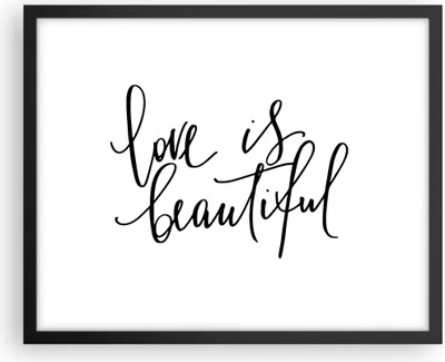 Produktbild von Gerahmtes Poster - Schwarzer Rahmen - Das Leben ist wunderschoen - 50x40 cm - Wand Bild - Wanddeko - Wandbilder - Kunstposter - Wandposter - Bilderrahmen - Bilder - Kunstdruck - P2BAA50x40-4466