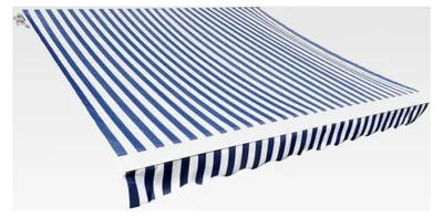 Produktbild von UV-Schutz Markisentuch Blau-Weiß 380x295cm für 4x3m Rahmen