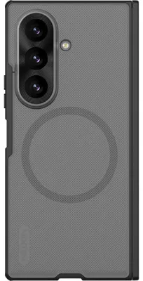 Image de Coque de protection pour Galaxy Z Fold8 Ultra, modèle Nillkin Super Frosted Shield Fold Magnetic, finition fumée avec cadre noir
