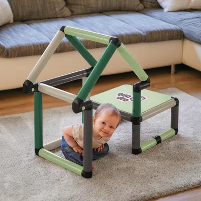 Image de Quadro Beginner Home – structure d’escalade modulaire et tour d’apprentissage à partir de 6 mois, pour intérieur et extérieur – Mint