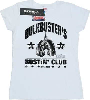 Produktbild von Marvel - "Hulkbuster's Bustin' Club" T-Shirt für Damen BI8711 (S) (Weiß)