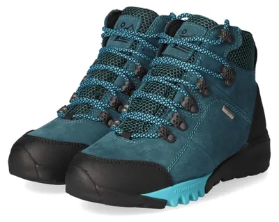 Produktbild von Waldläufer Damen Schnürstiefeletten Blau Rauleder Größe: 37