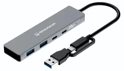 Image de GRAUGEAR 10Gbps USB-HUB 4x USB 3.2, 2x Type-C und 2x Type-A