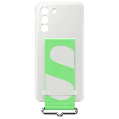 Produktbild von Samsung Silicone Cover mit Strap fr Galaxy S21 FE, White