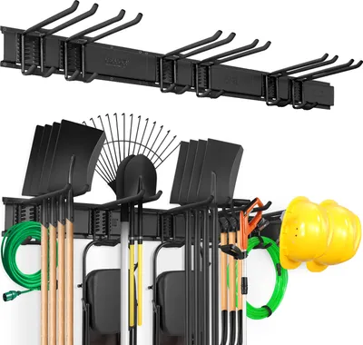 Produktbild von VEVOR Gerätehalter 1222 x 125 x 272 mm Werkzeughalter 363 kg Garagen Gerätehaken Werkzeughalter Kohlenstoffstahl Werkzeugregal Werkzeugspeicher Geräteleiste Werkzeug Organizer Wandhalterung