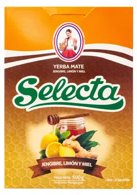 Zdjęcie produktu dla Yerba Mate Selecta Jengibre, Limón Y Miel 0,5kg 500g