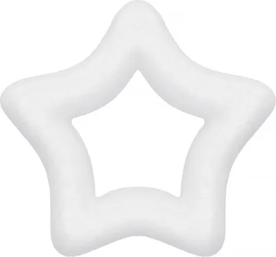 Obrázok produktu pre Polystyrénová hviezda - 10 cm, biela SPRINGOS