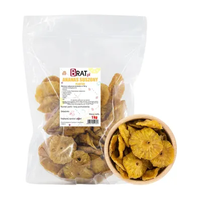Zdjęcie produktu dla Ananas suszony plaster 1kg