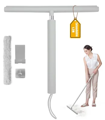 Image de Omgoods - Grattoir de douche extensible avec support, 120 cm