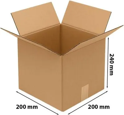 Obrázek produktu pro Skládací kartonová krabice Kartonová krabice 200 x 200 x 240 mm BC580