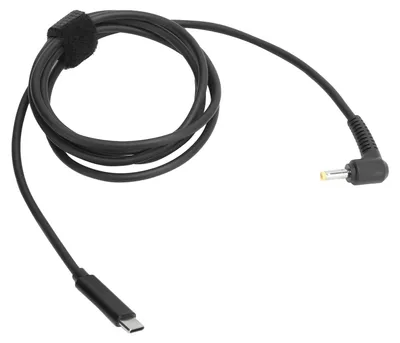 Obrázok produktu pre DC 4,0 × 1,7 mm, 3 A, konektor TYPEC (samec), rýchlonabíjací kábel, prenosný, dĺžka 150 cm, pre napájanie notebooku