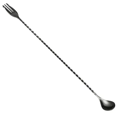 Immagine prodotto di POSEIDON - Cucchiaio da bar con forchetta 40 cm - Edelstahl - GMBH - Nero canna di fucile
