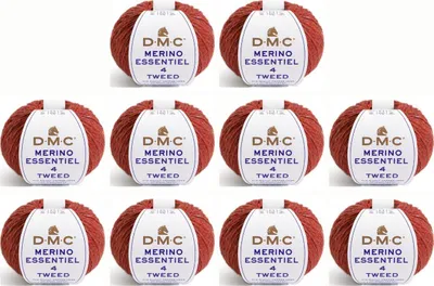 Image de 10 pelotes de DMC Merino Essentiel Tweed – fil Aran (couleur 907)