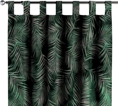 Productafbeelding van Dekoria sjaal met lusjes, bosgroen, 130 x 245 cm
