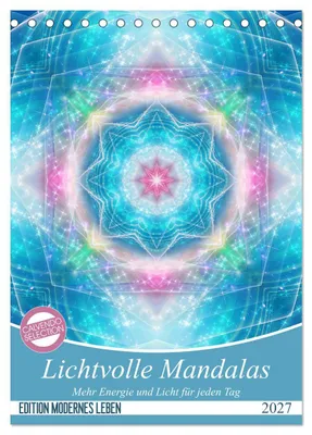 Produktbild von Lichtvolle Mandalas (Tischkalender 2027 DIN A5 hoch), CALVENDO Monatskalender