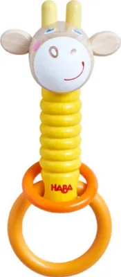 Produktbild von HABA 305924 - Klanggiraffe, Klangspielzeug ab 6 Monaten, Gelb