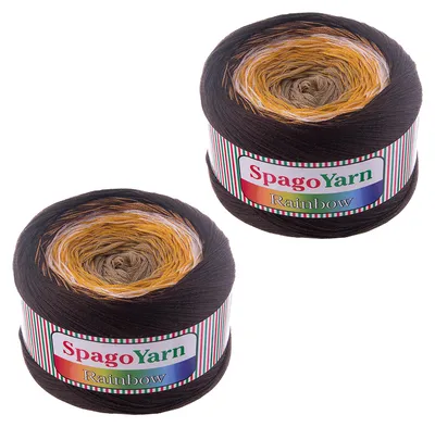 2 x 250g Farbverlaufsgarn Rainbow 03