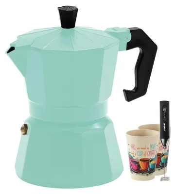 Produktbild von STONELINE® Espressokocher 170 ml Set 4-teilig | Mint