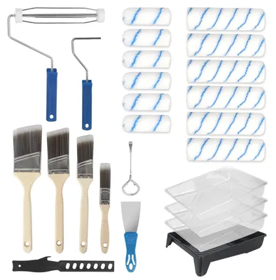 Immagine prodotto di Elzusha - Set di 25 rulli per verniciatura, ideale per lavori di pittura professionali