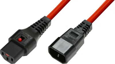 Produktbild von Microconnect MC-C13C14LOCK-2M, 2 m, C13-Koppler, C14-Koppler, H05VV-F3G, 230 V, 10 A