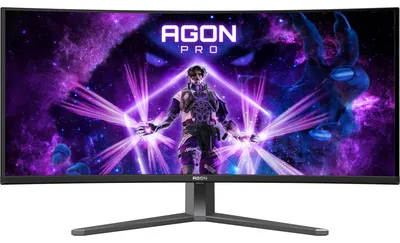 Zdjęcie produktu dla AOC AGON PRO AG346UCD, 86,4 cm (34"), 3440 x 1440 px, Wide Quad HD, QD-OLED, 0,03 ms, Czarny, Szary