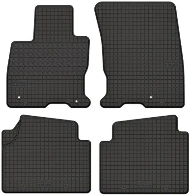 Produktbild von Gummimatten passend für  Ford Kuga III (ab 2019) Gummi Fußmatten Satz Schwarz + Stopper