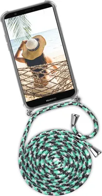Produktbild von TWIST-Case + TWIST-Cord für Huawei P Smart (2017), Farbe:Seashell (Silber)