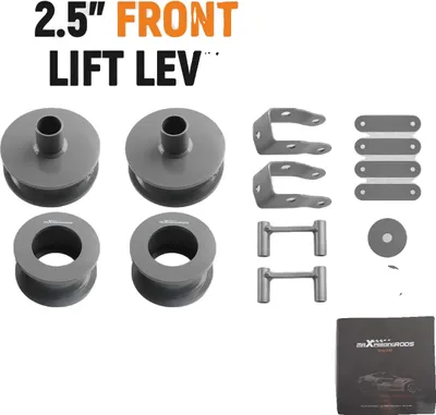Obrázek produktu pro Zdvihací sada pro Jeep Wrangler JK, zdvih přední nápravy 2,5", zdvih zadní nápravy 0,5", odolné komponenty z uhlíkové oceli