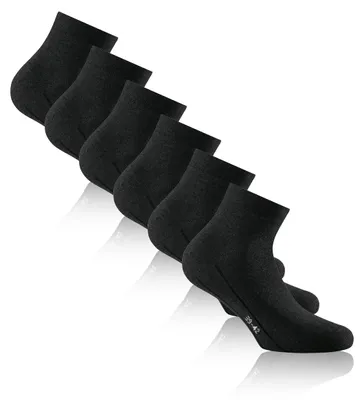 Produktbild von Rohner Sneaker Plus, Crew-Socken, Schwarz, andere, Uni, 47-50, 7/8 Knöchellänge