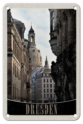 Produktbild von Blechschild Reise 12x18cm Dresden Deutschland Domkuppel Schild