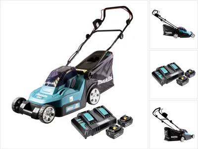 Obrázek produktu pro Akumulátorová sekačka Makita DLM 382 CT2 36 V ( 2x 18 V ) 38 cm 40 l + 2x baterie 5,0 Ah + dvojitá nabíječka
